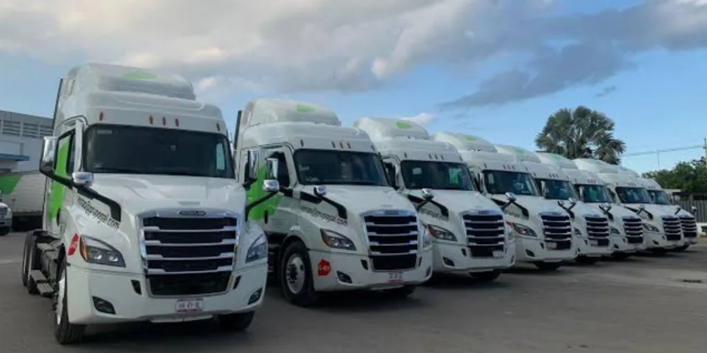 Unidades de autotransporte de carga. Imagen ilustrativa; no corresponde a un bloqueo del 26 de octubre.