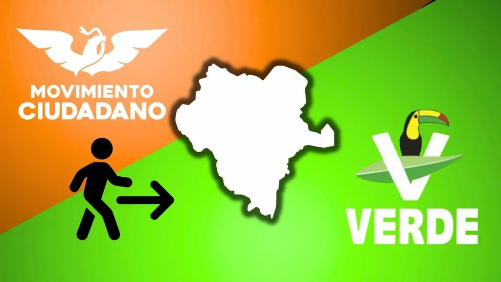 Ilustración de El Siglo de Durango sobre el cambio de MC al Verde