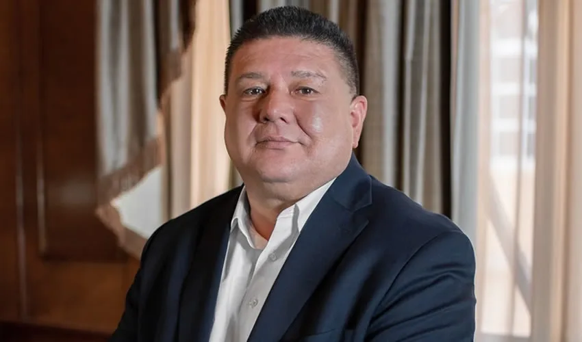 César Jáuregui Moreno en un retrato de archivo difundido por Página 24. La imagen no corresponde a su ingreso al Altiplano.