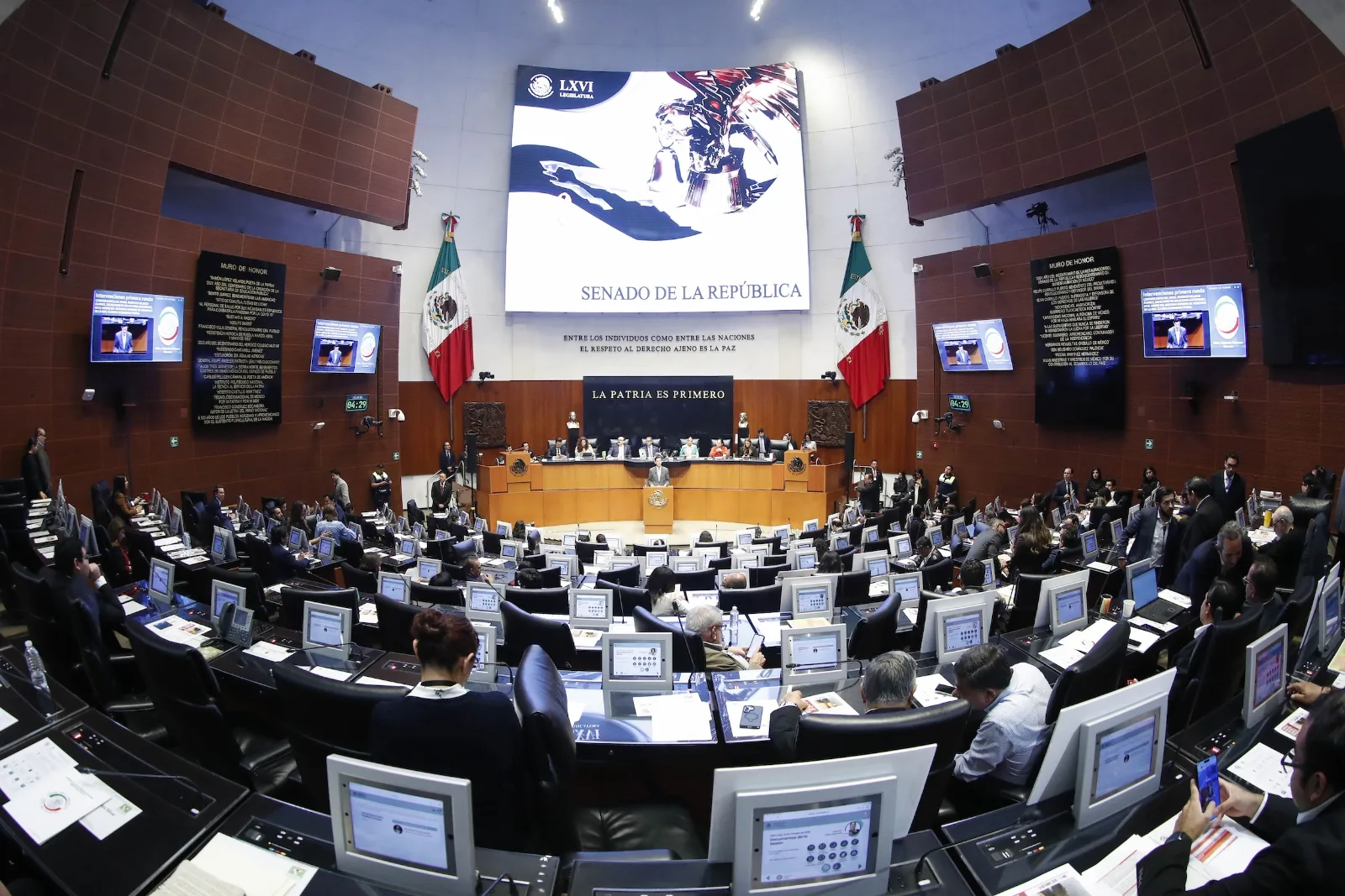 Senado de la República, instancia que recibió la solicitud de ingreso de personal militar estadounidense. Imagen de archivo.