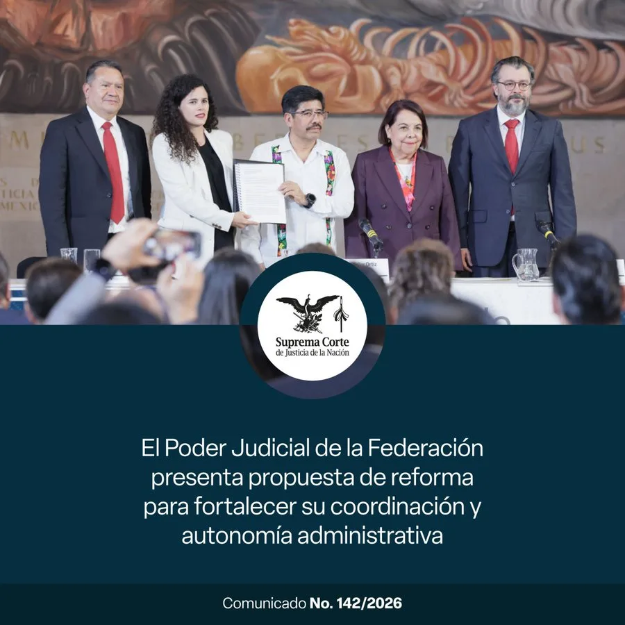Los órganos del Poder Judicial presentaron una propuesta conjunta el 6 de octubre. Imagen oficial de ese acto.