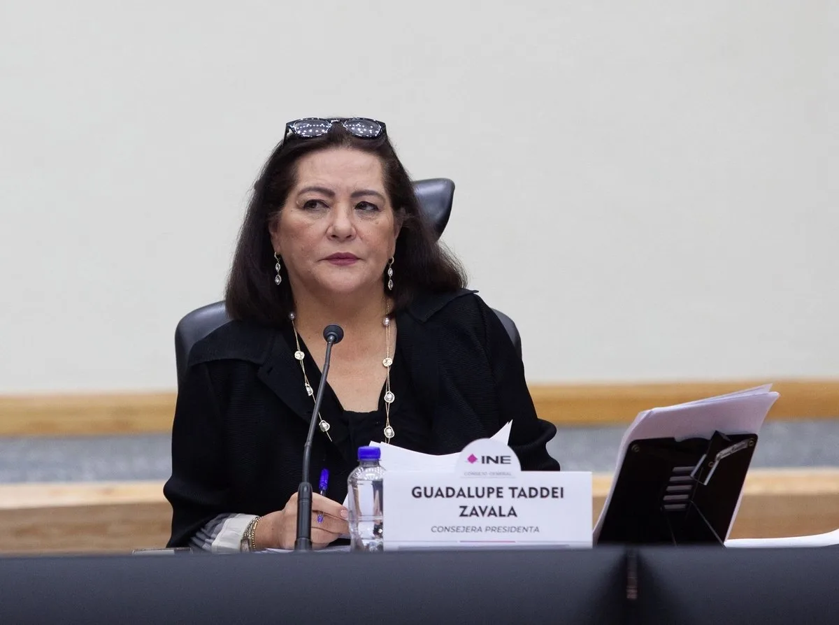 Guadalupe Taddei durante su gestión al frente del INE. Fotografía de archivo.