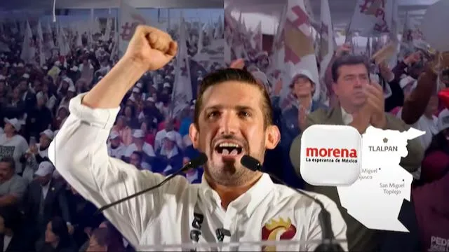 Pedro Haces Lago, aspirante a la coordinación de Morena en Tlalpan. Composición fotográfica de SDPnoticias.