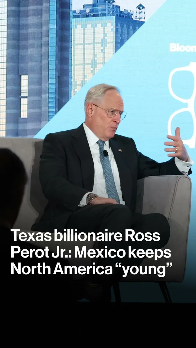 Ross Perot Jr. durante su participación en Bloomberg Invest Dallas. Imagen del fragmento publicado el 27 de octubre.